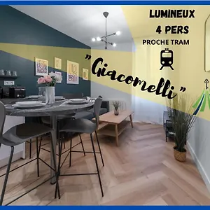  Appartement ⟬giacomelli⟭ Quartier Calme⁕wifi⁕proche Michelin⁕